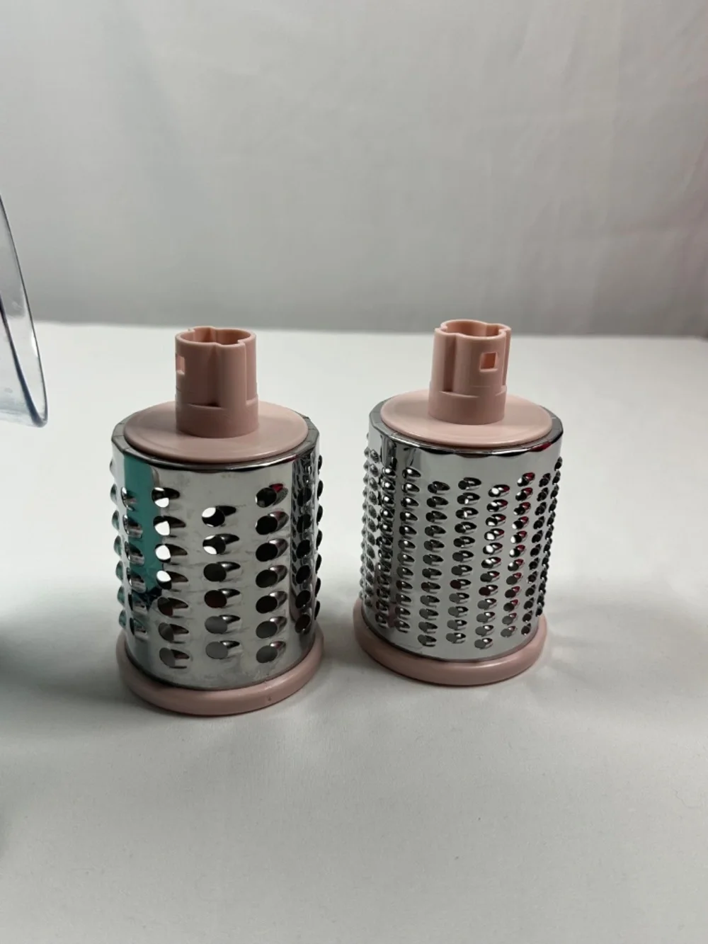 Geedel Rotary Cheese Grater Pink and Teal 3in1 Slicing Julienning & Grinding NIB